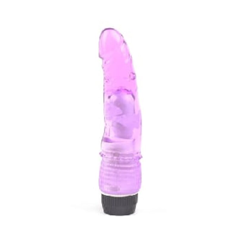 Clear Purple Color Realistic Dildo Vibrator ( Tpe Material,