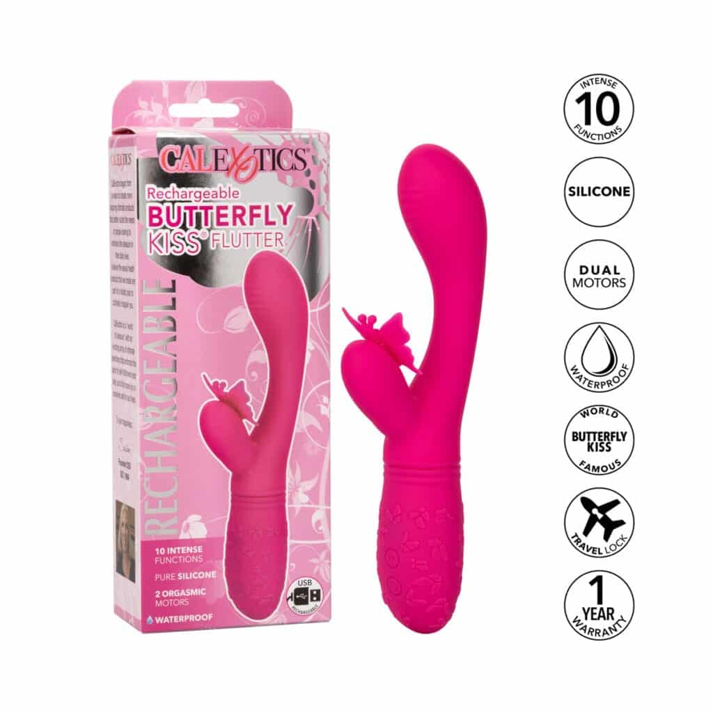 Rechargeable Butterfly Kiss Flutter - Purple