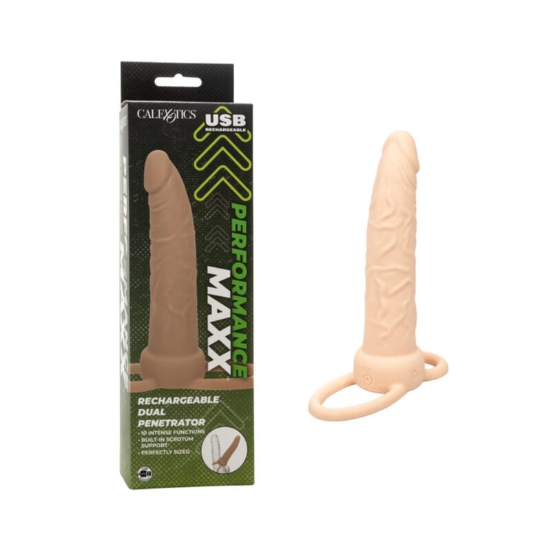 Performance Maxx Rechargeable Dual Penetrator - Ivory
