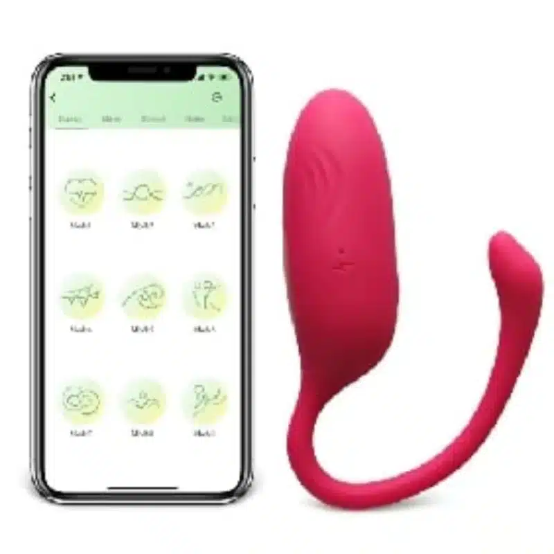 10-Speed Red Color Vibrating Egg with App Control