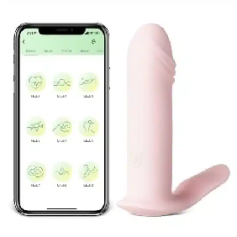 China Novelties Pink 10-Speed App-Controlled Vibrating Dildo 1125