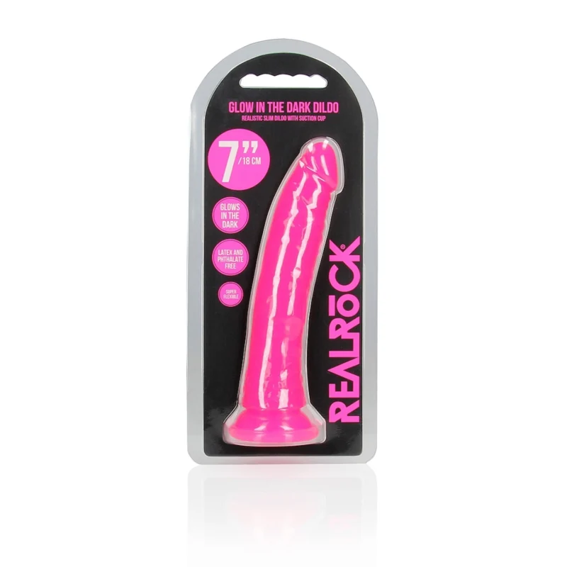 7" Inch Slim Glow in the Dark Neon - Pink |  FL OZ--USA0425