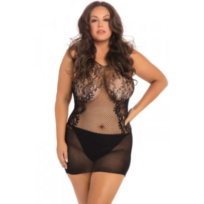 Lace Fantasy Mini Dress ---USA0425 LENCERIA