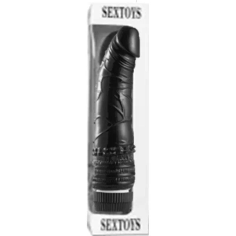 Black Color Realistic Penis Vibrator ( TPE Material )    CH0625