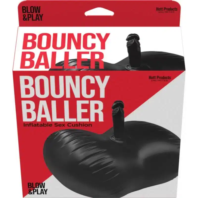 Hott Products Bouncy Baller- Inflatable Cushion W Dildo W Foot Pump 1025