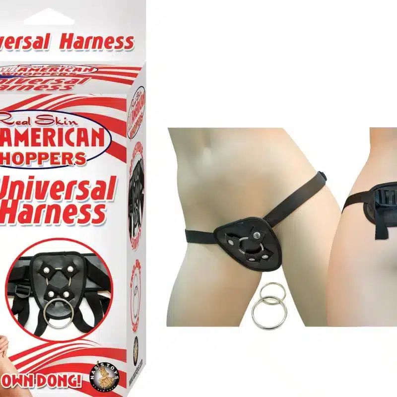 Nasstoys All American Whoppers Universal Harness-Black 1025