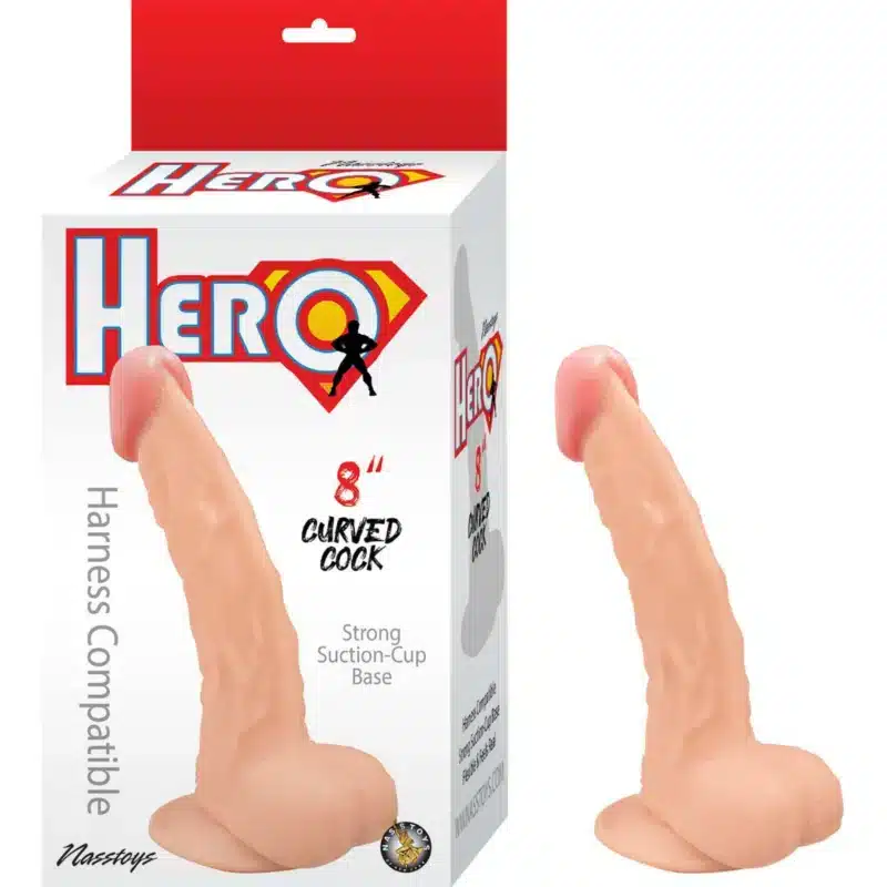 Nasstoys Hero 8" Curved Cock-Whte 1025