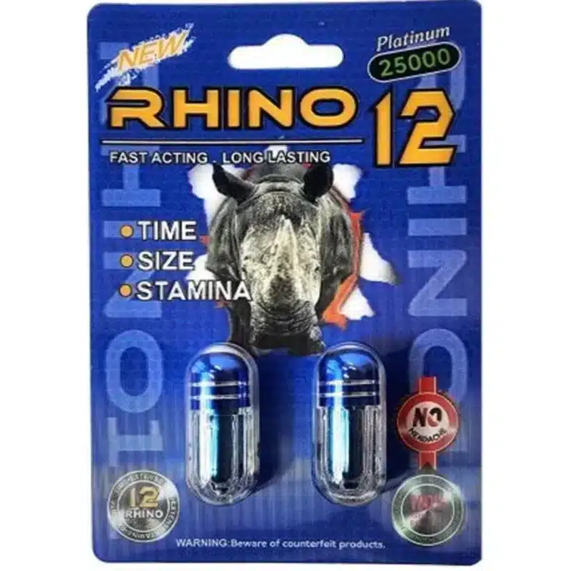 Rhino 12 Double Platinum 25000 1025