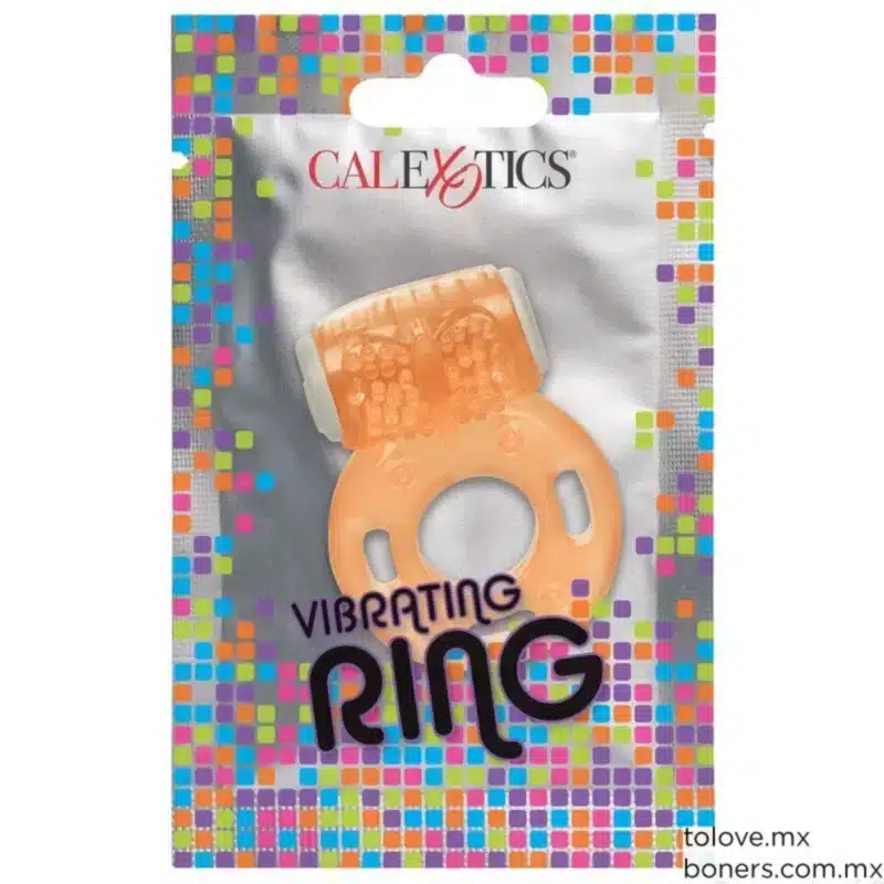 Calexotics Foil Pack Vibrating Ring -Orange  0925