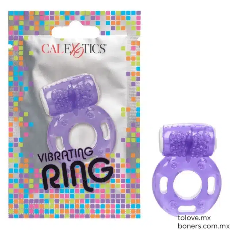 Calexotics Foil Pack Vibrating Ring -Purple  0925