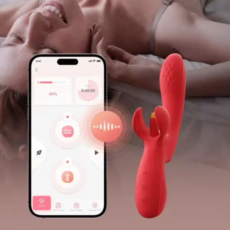 Honey Play Box Fortexa App-Controlled External Tapping Technology  Clit & G-Spot Vibrator   1125