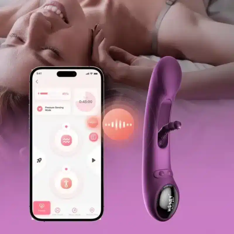 Honey Play Box Tempo App-Controlled Pressure Sensing + Tapping Technology G-Spot Vibrator   1125