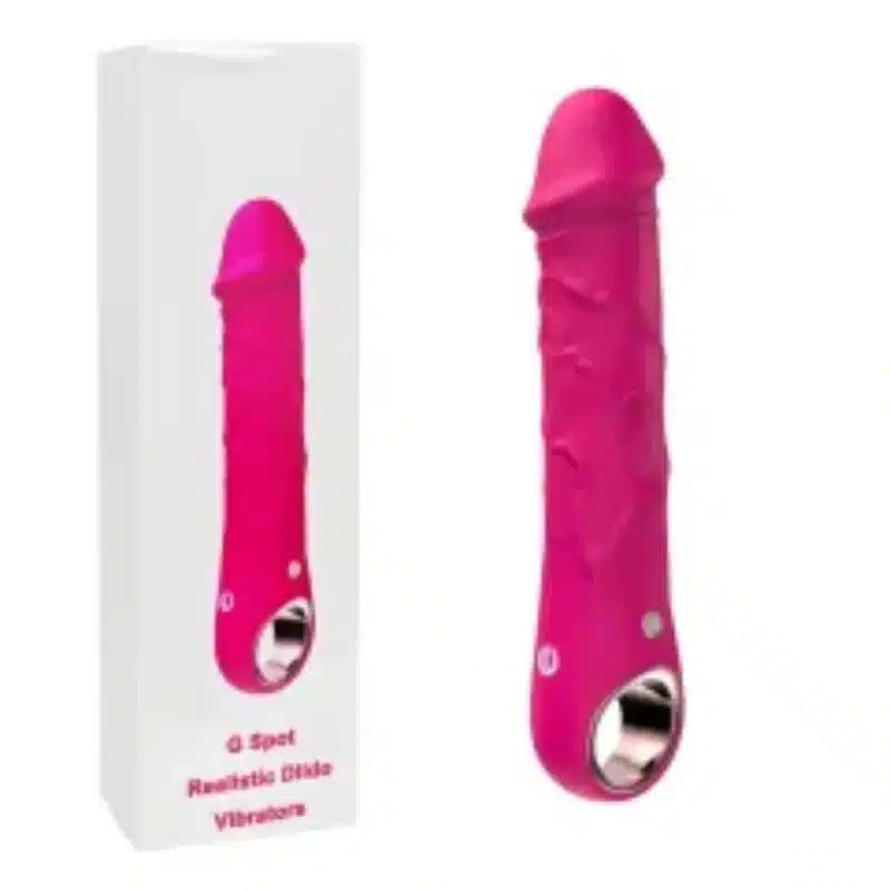 7.09'' Magenta Bendable Silicone Rechargeable Realistic Vibrator – 10 Modes, Waterproof 0426n