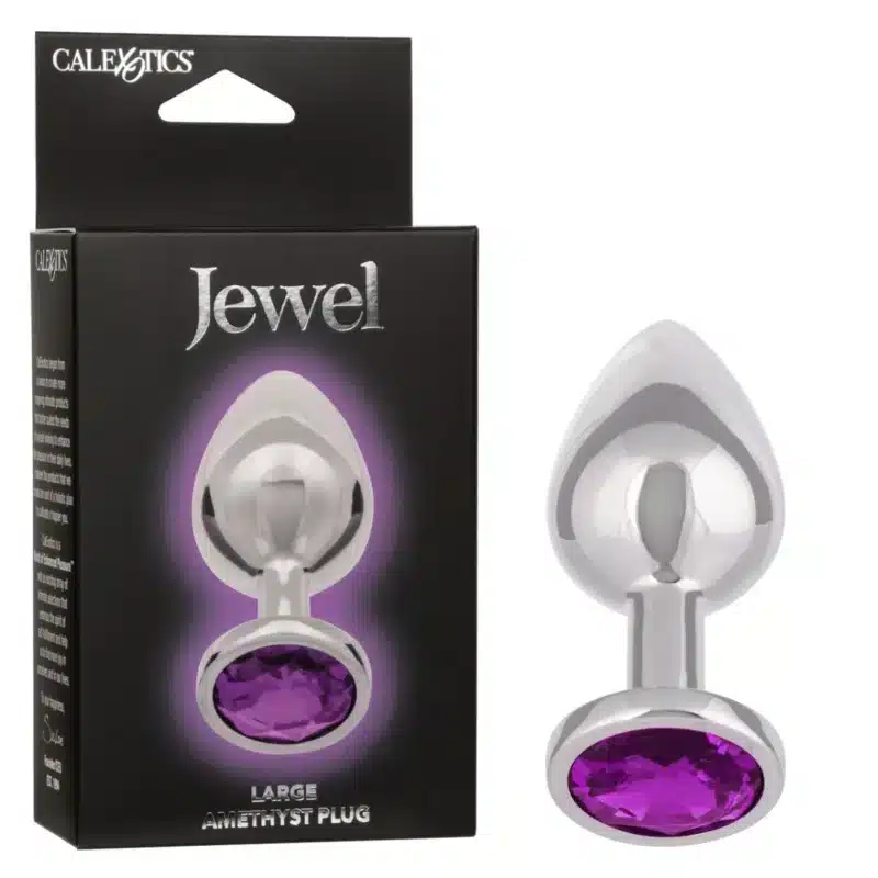 Jewel Large Amethyst Plug 0326n