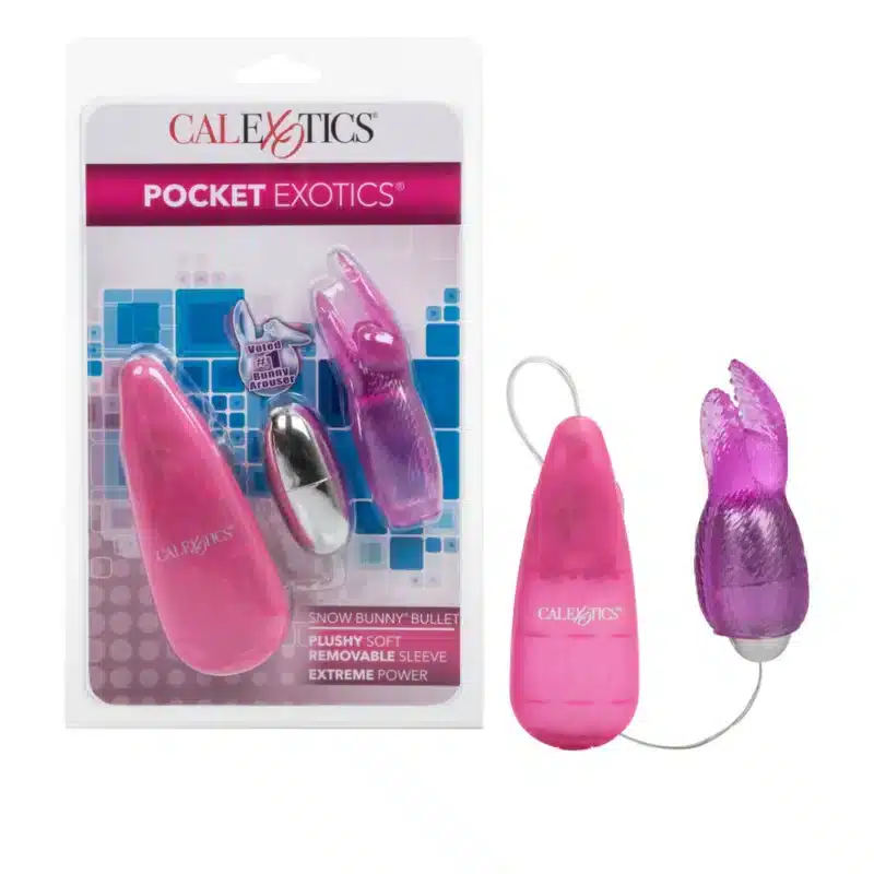 Pocket Exotics® Snow Bunny® Bullet - Pink 0326n