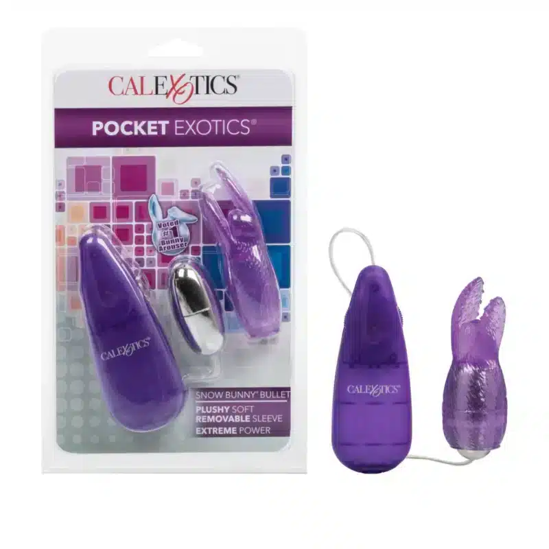 Pocket Exotics® Snow Bunny® Bullet - Purple 0326n