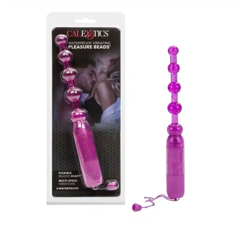 Waterproof Vibrating Pleasure Beads™ - Purple 0326n