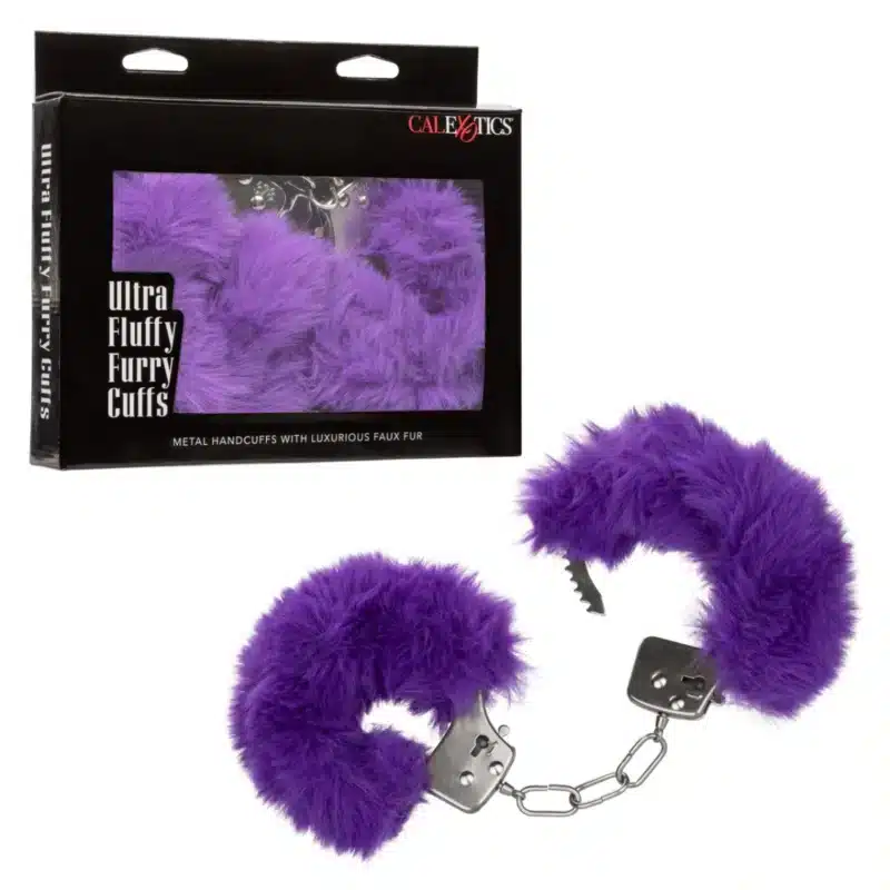 Ultra Fluffy Furry Cuffs - Purple 0326n