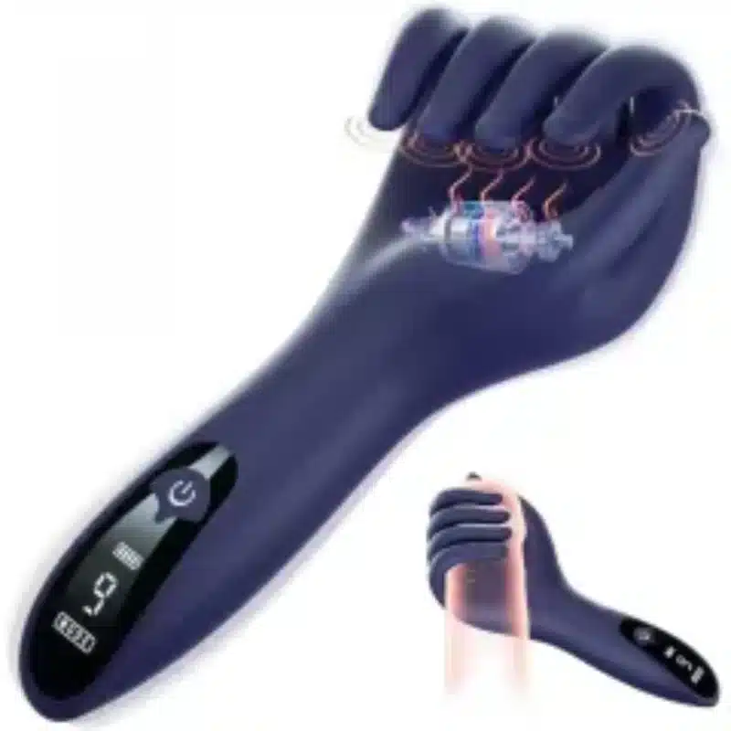 Futuristic Hand-Shaped Male Vibrator – 9-Speed Stroker with Digital Display, Magnetic Charging, Waterproof 0426n