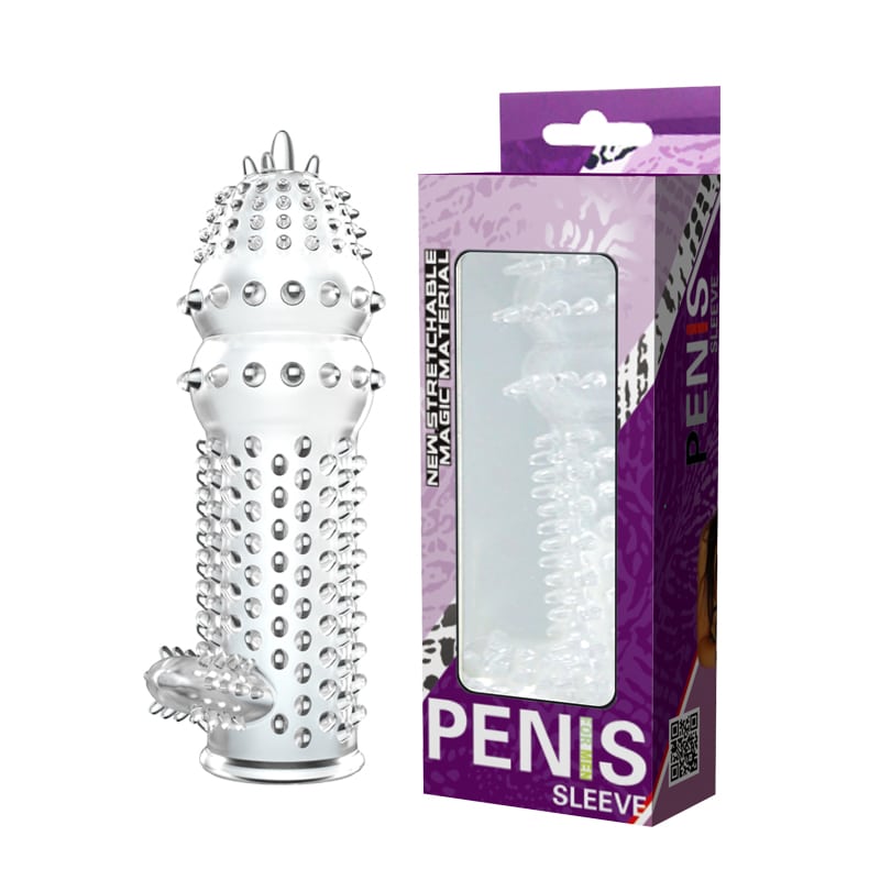 Penis Sleeve Stimulate, TPR Material Available Color: Crystal,Purple and Pink ago26