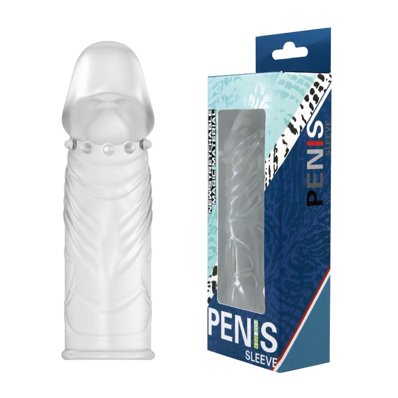 Penis Sleeve Stimulate, TPR Material Available Color: Crystal,Purple and Pink ago26