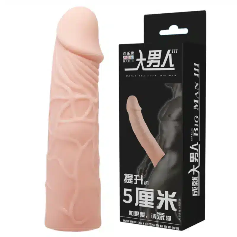 Penis extended sleeve, elastic TPR material ago26