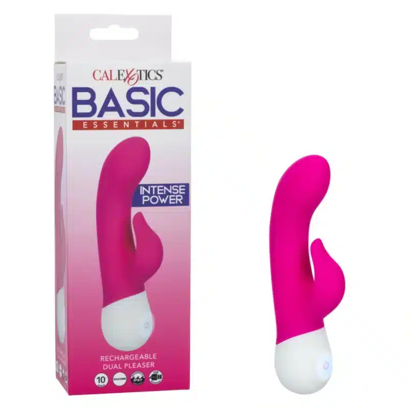 Basic Essentials® Rechargeable Dual Pleaser  jul26n